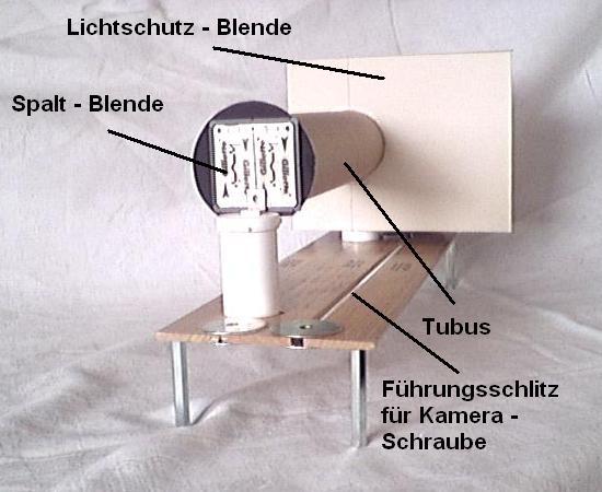 Selbstbau - Spektrograph 2 von vorne