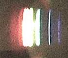 Spektrum erzeugt mit Schwerflintglas - Prisma